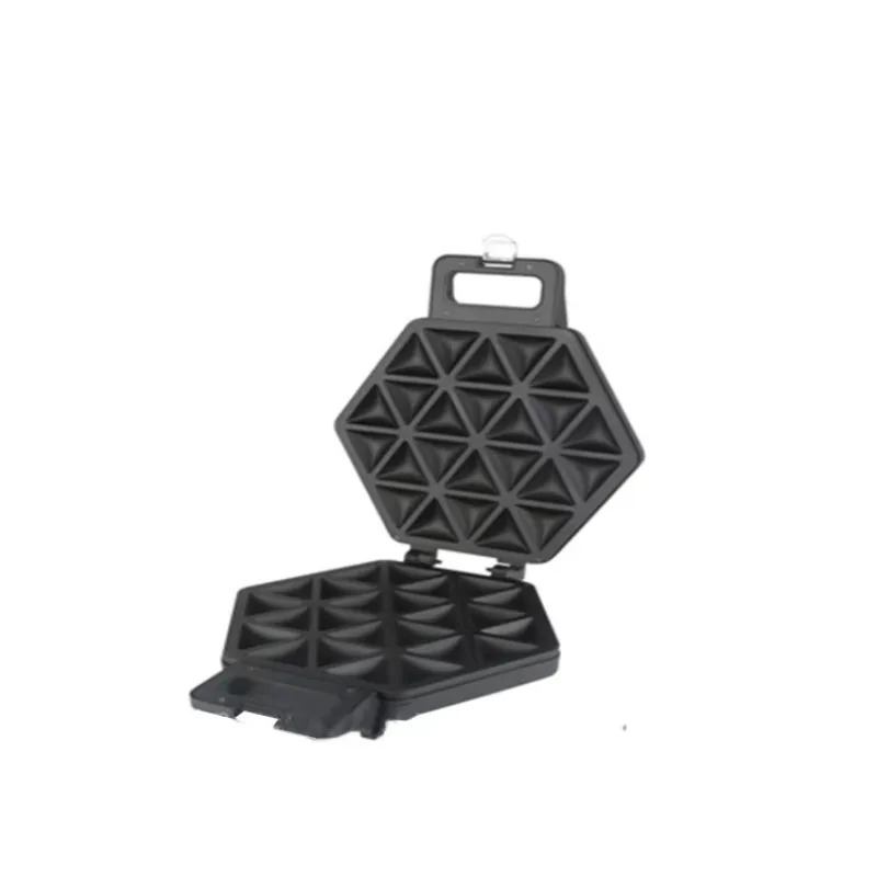 

Электрическая мини-вафельница из нержавеющей стали для дома с антипригарными пластинами и охлаждающим корпусом