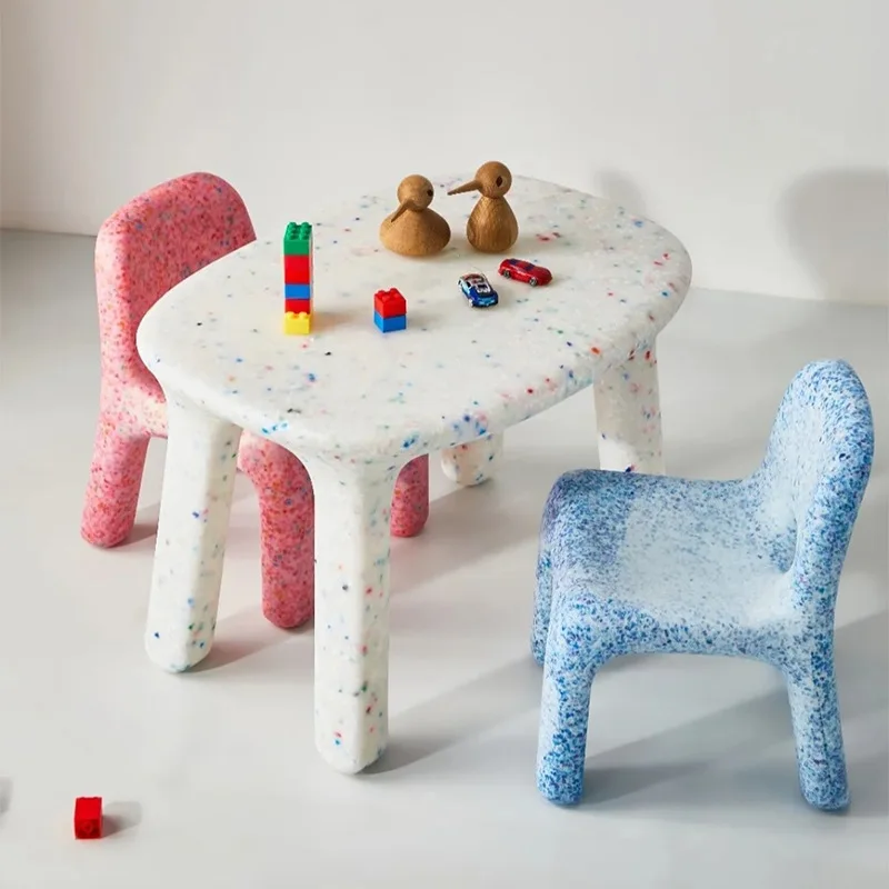 Nordic Art Polka Dot Back Chair, Creative Simple Color Cute Cartoon Leisure Stool, Shoe Changing Stool