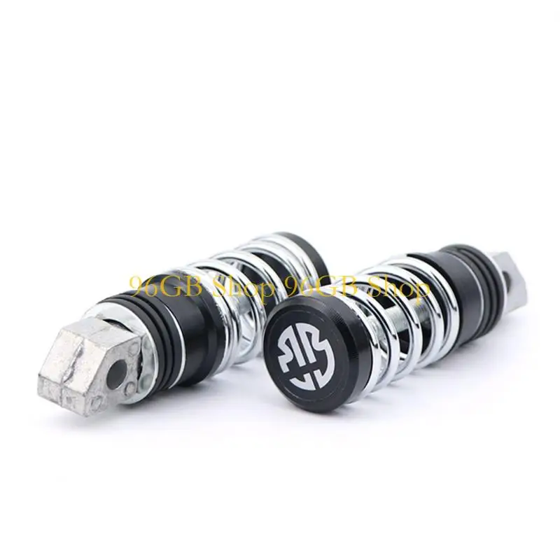 

96GB Non Slip Motorcycle Footrest With Spring Suspension For Comfortable Ride On Any Road Aluminum Material Foot Pegs