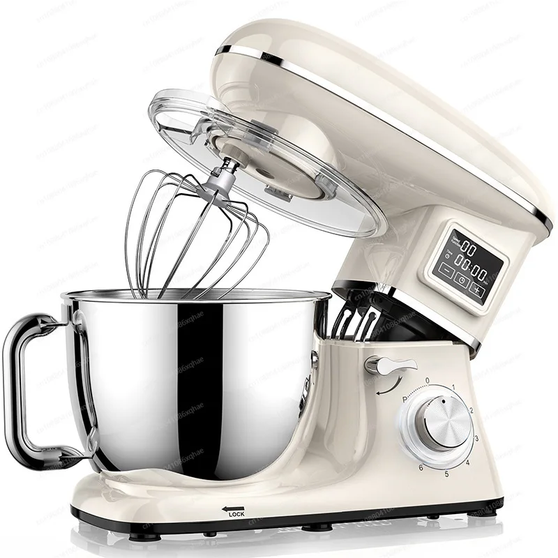 

110V 220V LCD Kitchen Appliances Baking Food Processor Stainless Steel 6.2L Food Cake Rack Mixer