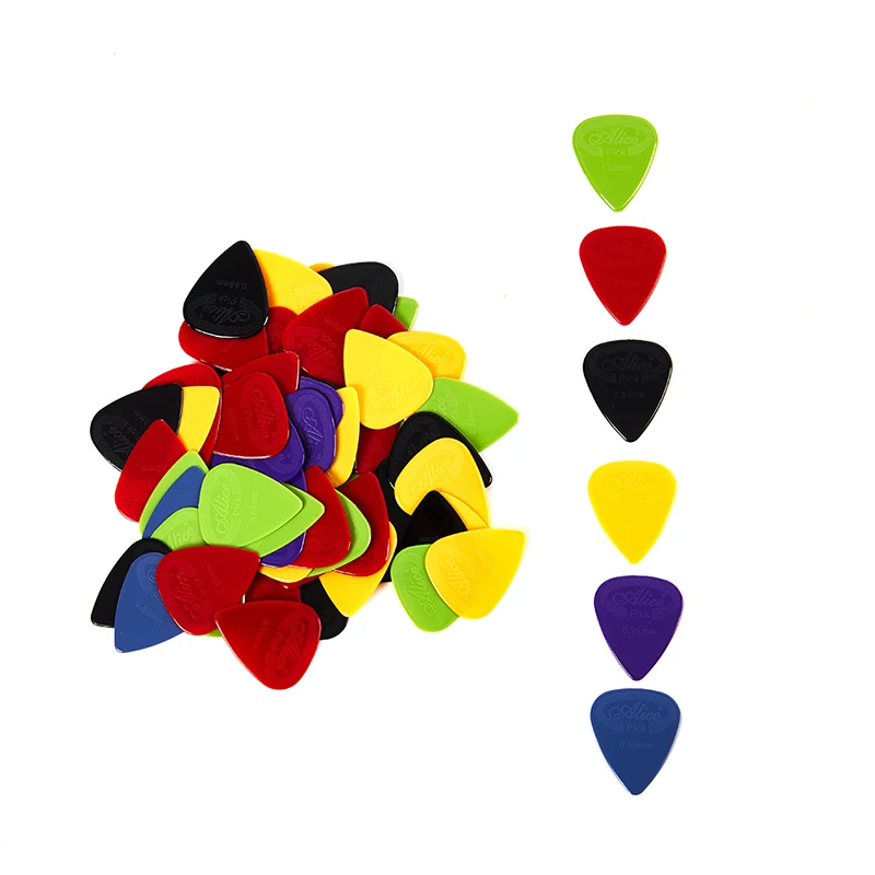 

10 pieces Alice Guitar Pick Non-slip Black White Nylon Mediator for Acoustic Electric Guitarra Ukulele Accessories