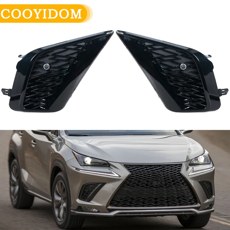 

Fog Light Grille For Lexus NX300h 2018 2019 2020 2021 Front Bumper Sport Style Foglight Cover Trim Bezel Car Accessorie