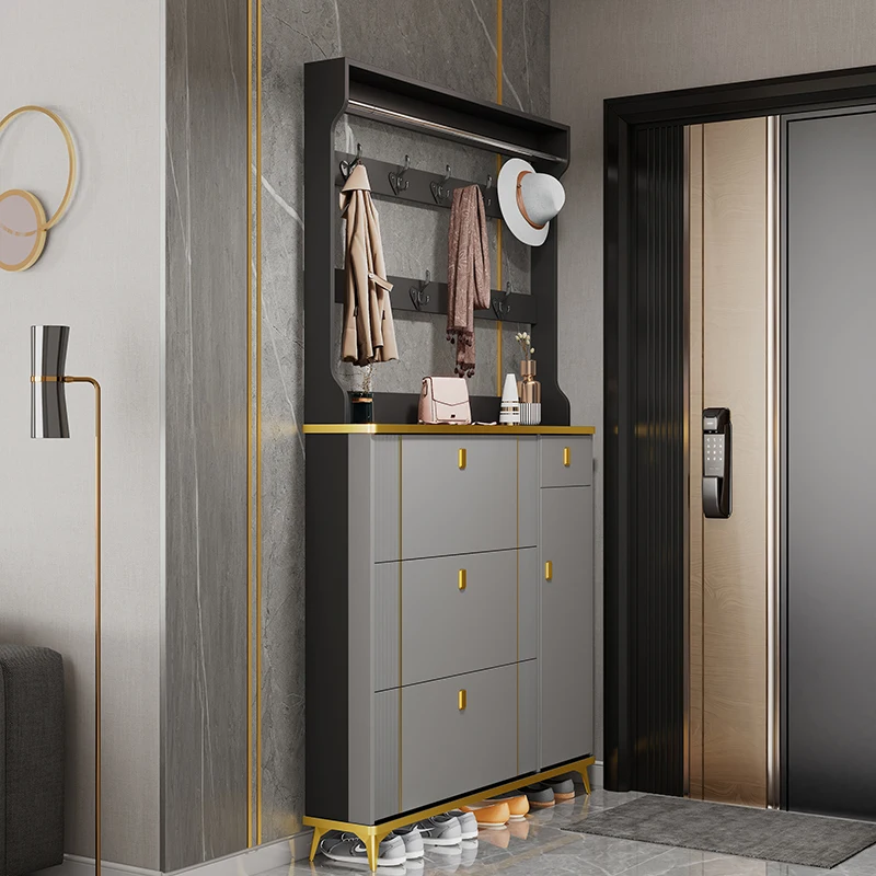 

Wardrobe Rack Shoe Cabinet Luxury Modern Gray Apartments Entryway Shoe Cabinet Organizers Storage Schuhregal Furniture For Home