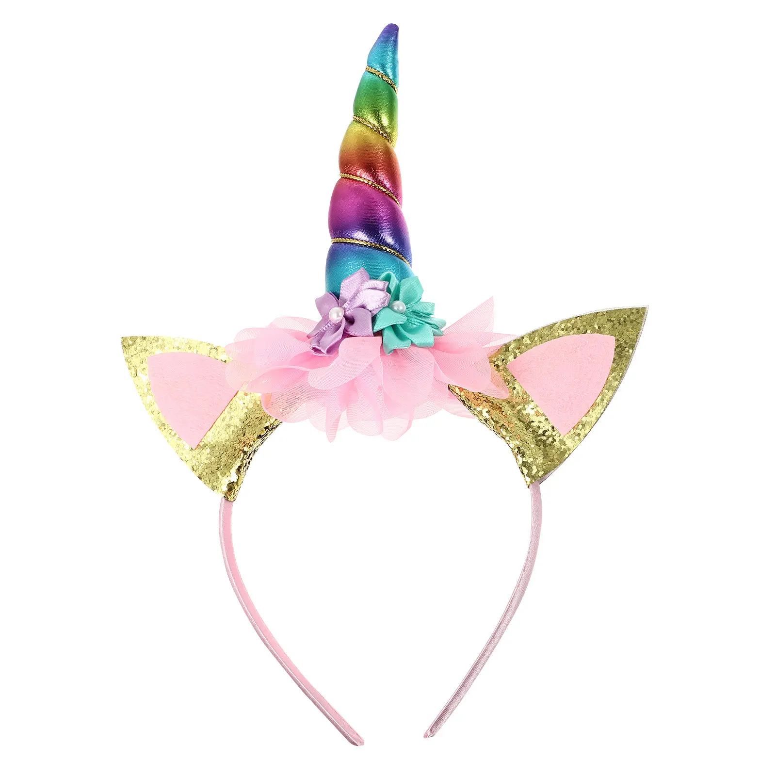 Unicorn Hair Hoop for Kids Comfortable Size Lightweight Non-Deformation Children Hair Bands Party Birthday Costume Accessories