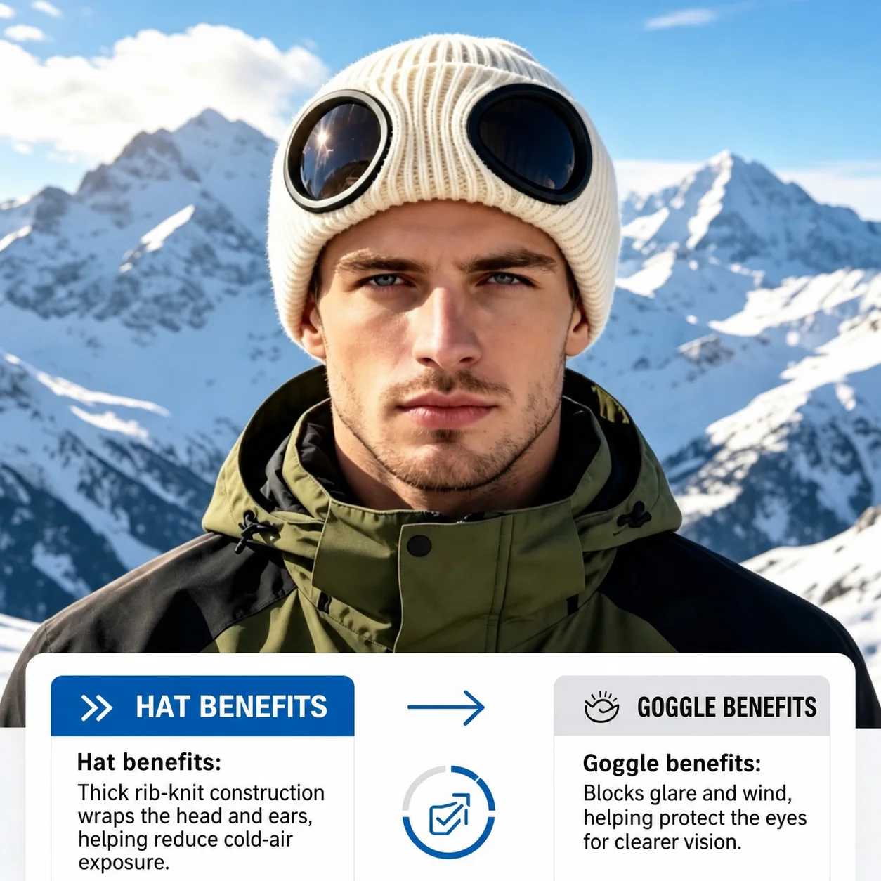 Outdoor Skiing Hat Windproof Fleece Lined Beanie Skullies And Beanies Fleece Lined Knitted Beanie For Walking Women Outdoor