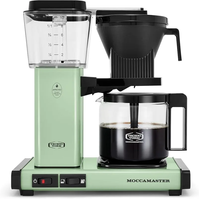 

Moccamaster 53925 KBGV Select 10-Cup Coffee Maker, Pistachio Green, 40 ounce, 10-Cup, 1.25L Coffee Machines