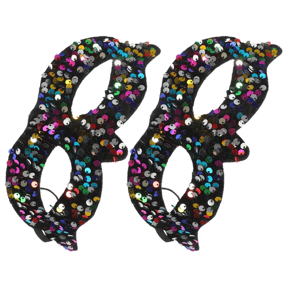 

2pcs Masks Carnival Masks For Adults Durable PVC Pointed Design Halloween Carnival Masquerade Party Accessories