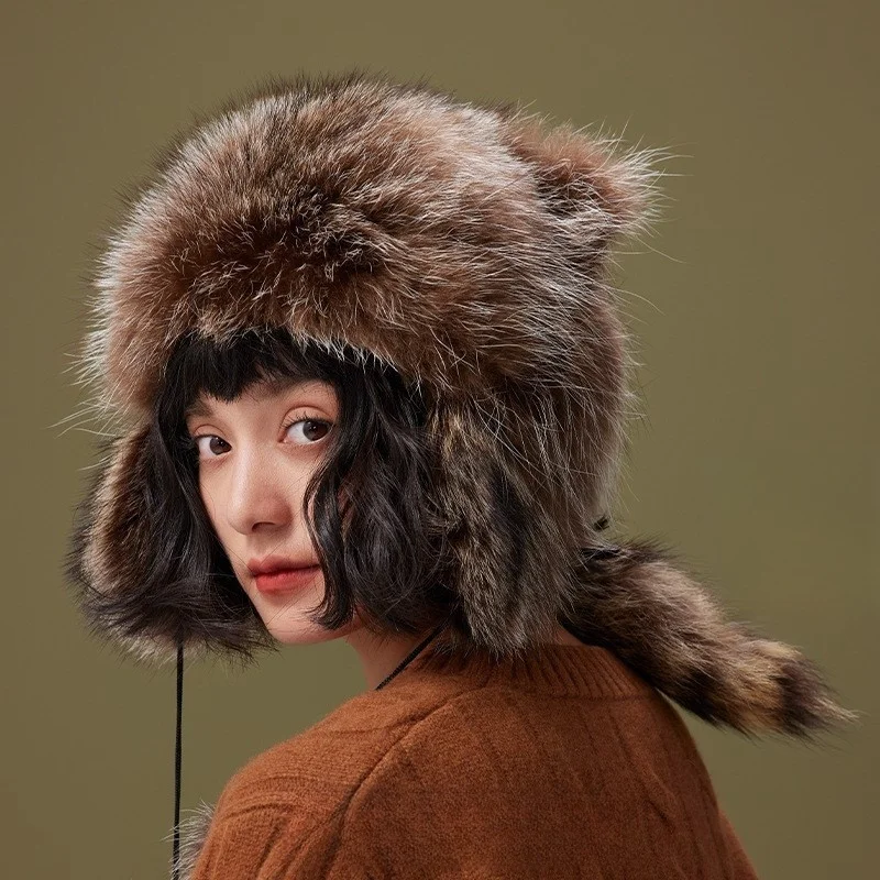 Warm hats cold-proof ear-protecting thickened fur for women and men