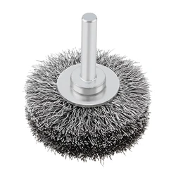 Wire Wheel Brush for Drill Electric Grinder Polishing Paint Rust Removal Steel 1/4Inch Shank Heavy Duty Crimped Wire Wheel Brush