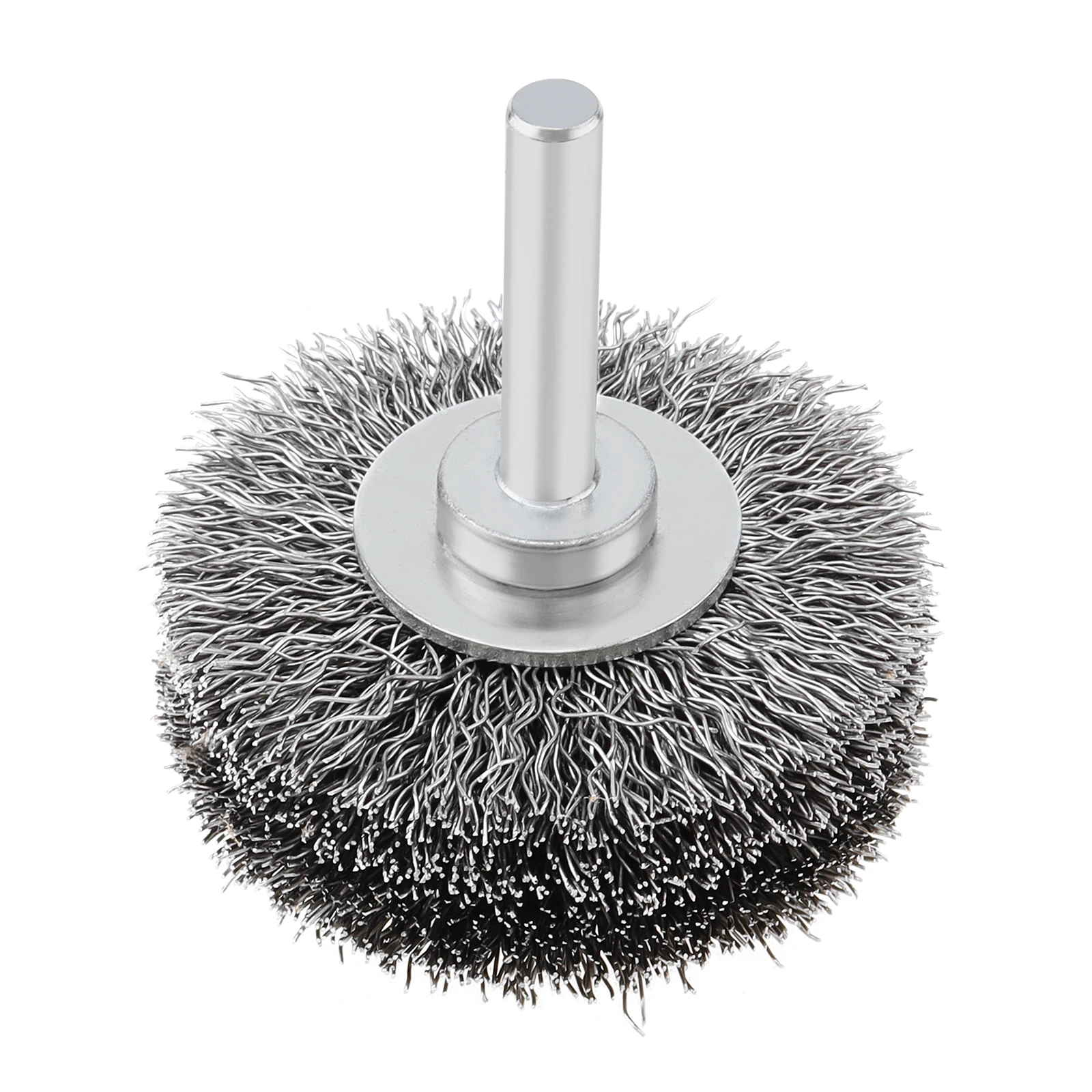 Escova da Roda do Fio para a Broca Moedor Elétrico Polimento Pintura Remoção da Oxidação Haste de Aço Resistente Fio Frisado 4