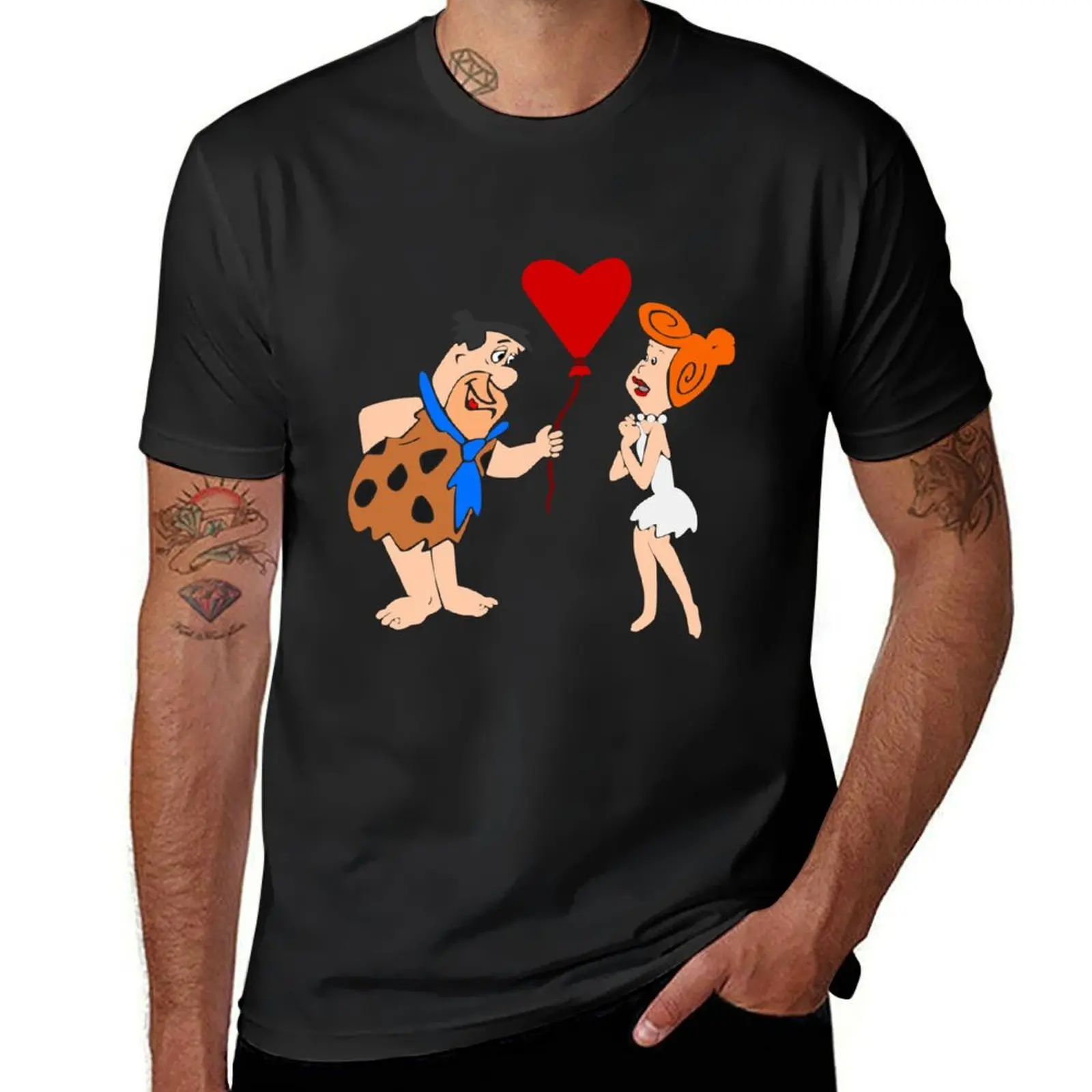 Fred and Wilma Flinstone T-Shirt customs design your own customs Men's clothing