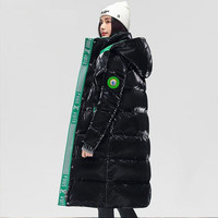 Winter Puffer Parkas Coat Womens Thicken Warm Long Down Cotton Coat Oversized Cotton-Padded Jacket Windproof Hooded Overcoat New
