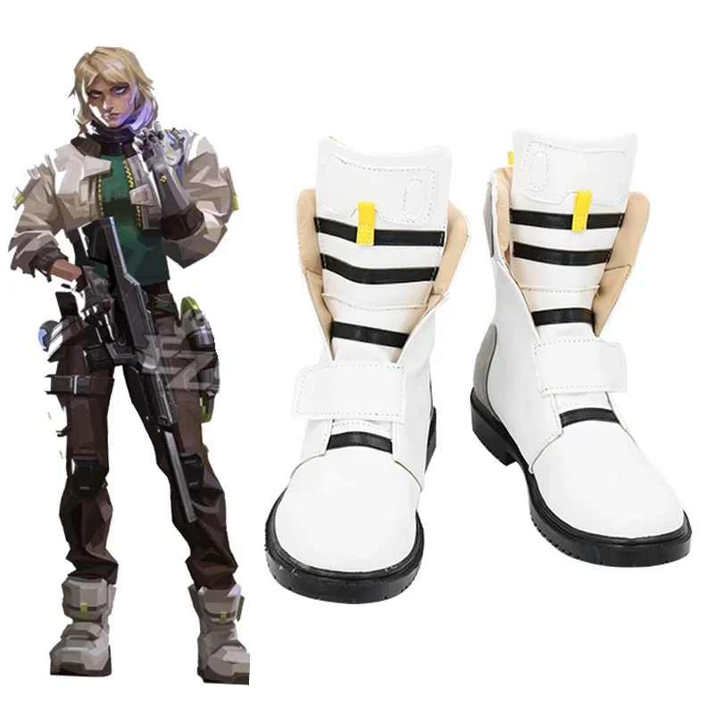 New Game Valorant Deadlock Cosplay Shoes Boots Props Halloween Party Role Play Custom Made Aksesori