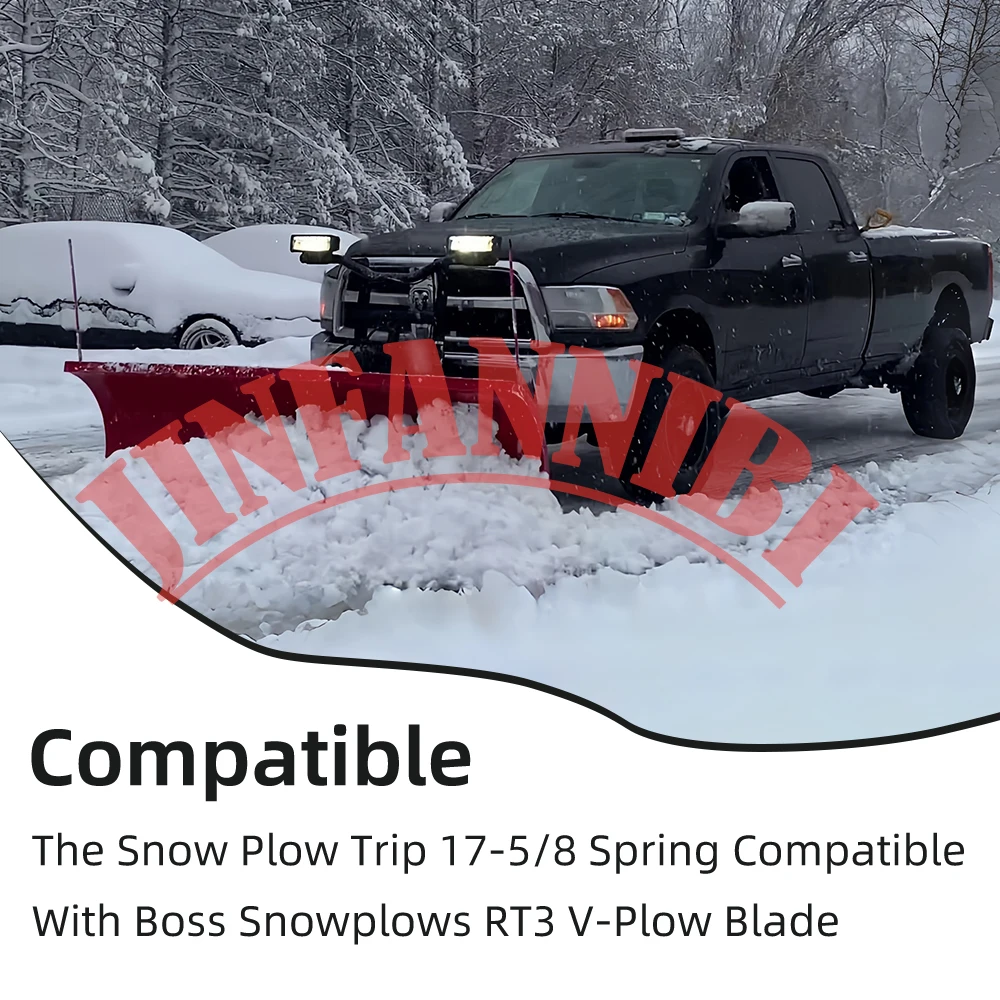 Snow Plow Trip 17-5/8 Spring w/ Eyebolt Nut for Boss Snowplows RT3 V-Plow Blade