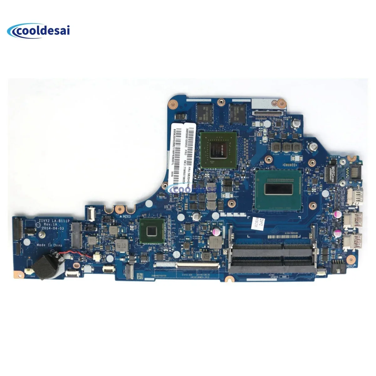 

ZIVY2 LA-B111P Motherboard For Lenovo Y70-70 Y50-70 Y50 Laptop Motherboard With CPU I5/i7 4th and GPU.DDR3 100% test