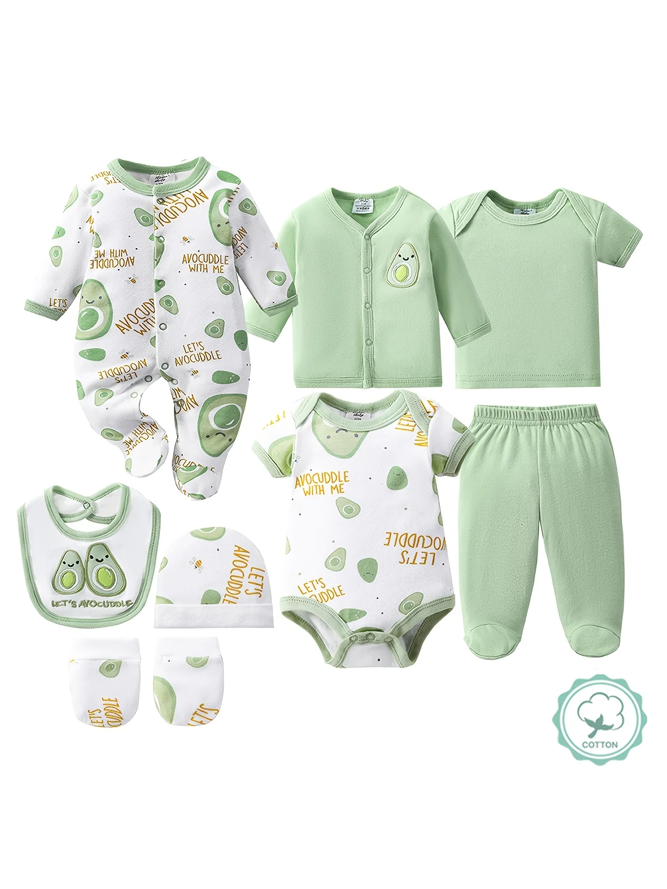 Newborn Cotton Essentials 8pcs Set 1