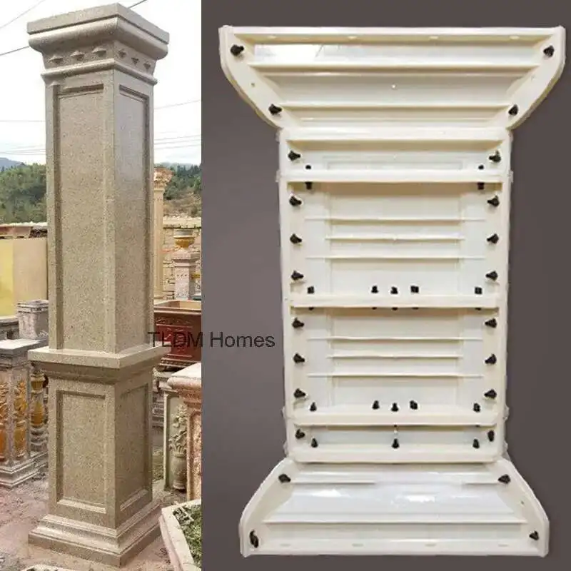 

Corner Column Pier Gate Roman Column Foot Base Chinese Square Pier Mold Cement Balcony Railing Building Mold