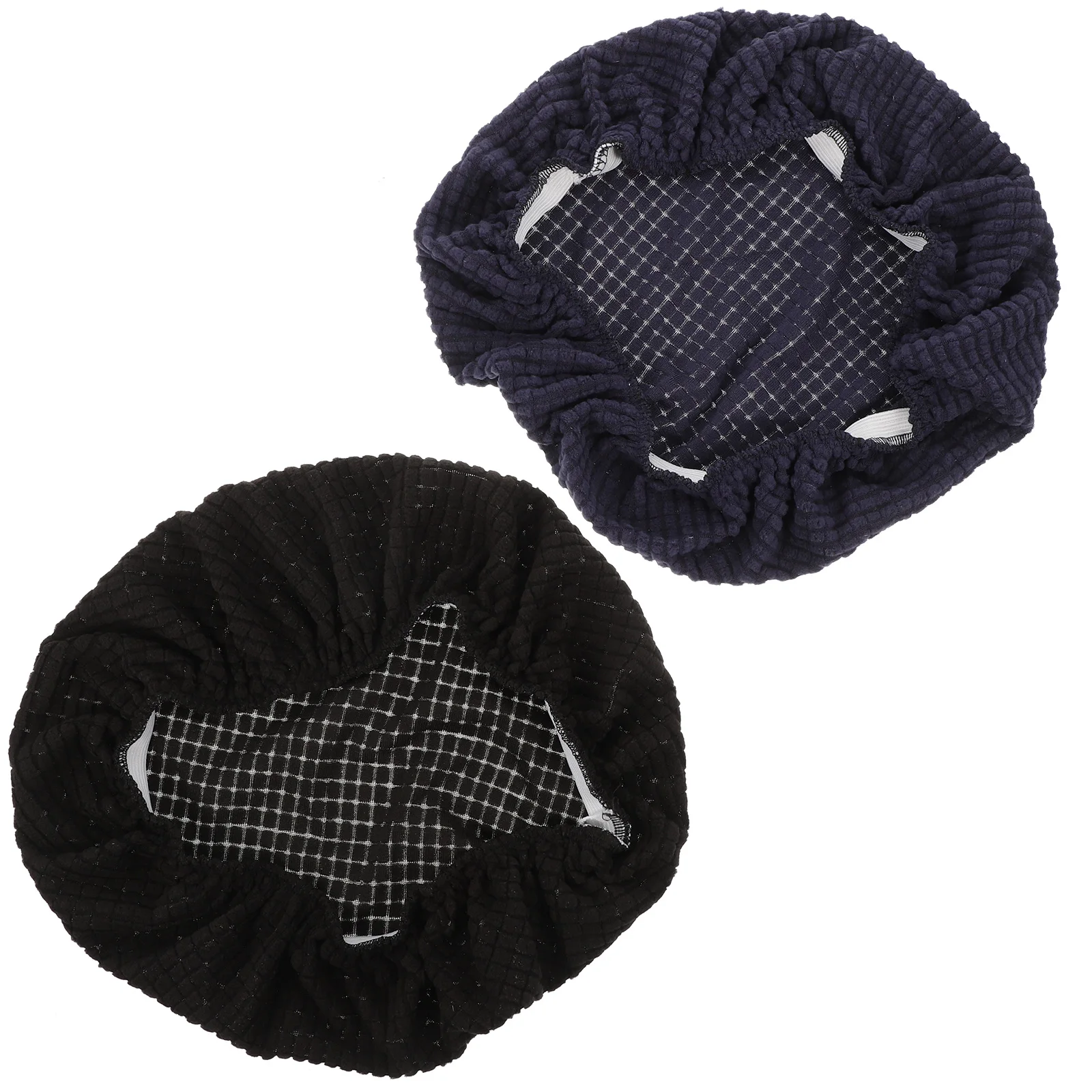 

2pcs Round Chair Cover Elastic Stretchable Seat Protector For Bar Stool Dining Hotel Wedding Banquet Party Washable Soft