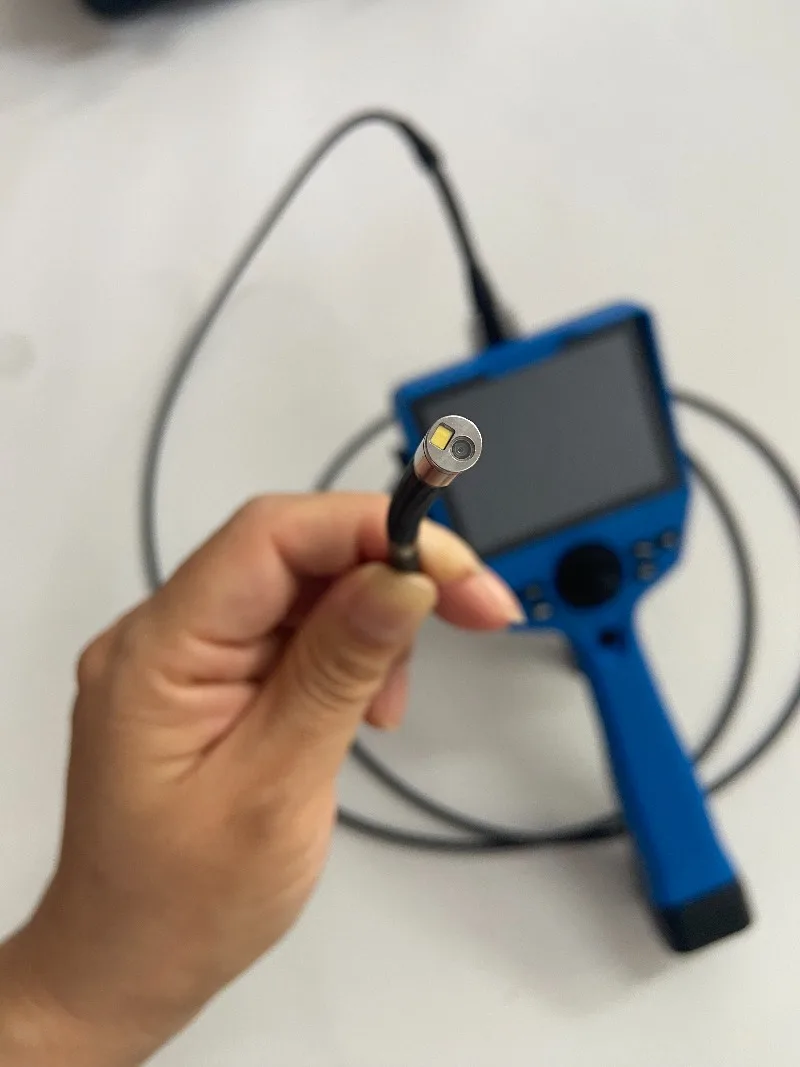 Portable 360° Rotation Car Repair Inspection Sewer Mini 5.2 Inch Touch Display Drain Borescope Articulated