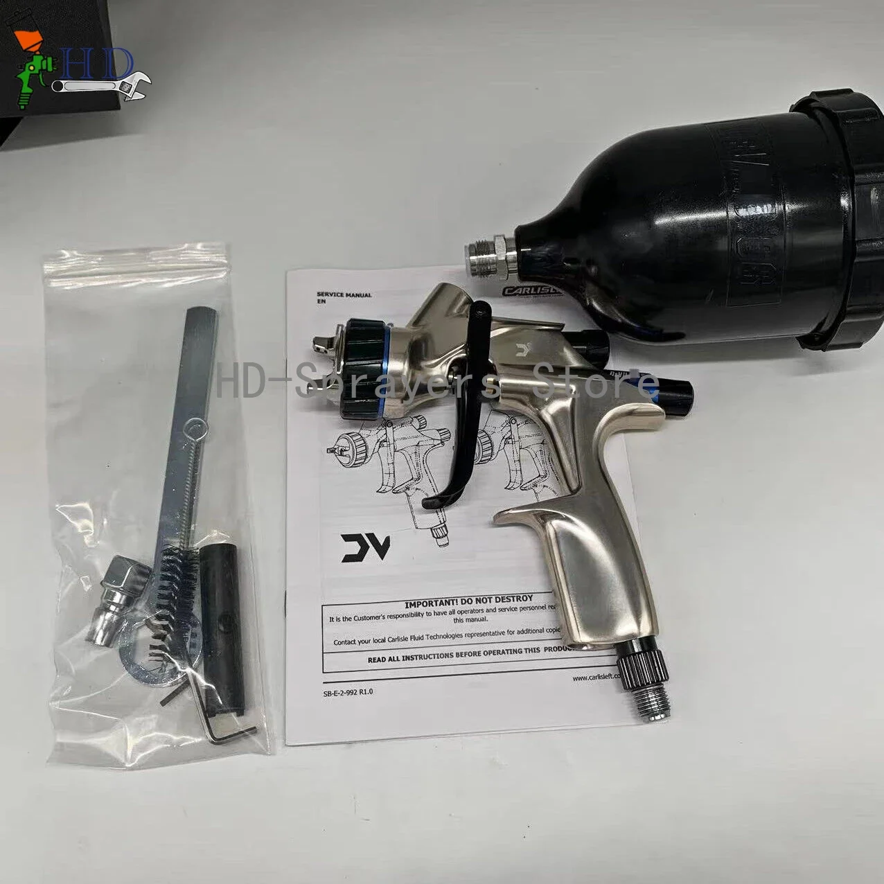 

Automobile Spray Gun 1.3 Tip HVLP 600ml Cup primer Paint guns for house paint cars furniture varnishes and topcoats