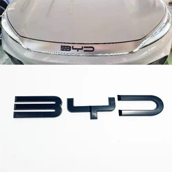 BYD ATTO3 YUAN PLUS 3D ABS Sticker Car Front Emblem Badge Decals For BYD act 3 Black Badge Logo Emblem Cover Car-Styling