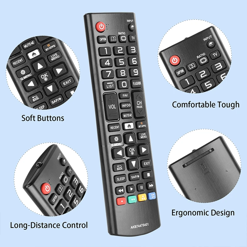 AKB74475401 Remote Control For TV 42LD550 46LD550 32LD550 47LD650 32LD420 42LD420 47LD420 55LD630 55LD520 42PJ350 50PJ340