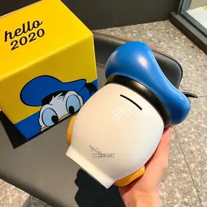 Disney Mickey Mouse Action Figure Modelo Piggy Bank, Pato Donald, Boneca dos desenhos animados, Saving Pot, Alterar Decoração Frasco, Anime Brinquedos Infantis 10 principais vendas bonecos turma do mickey - №2