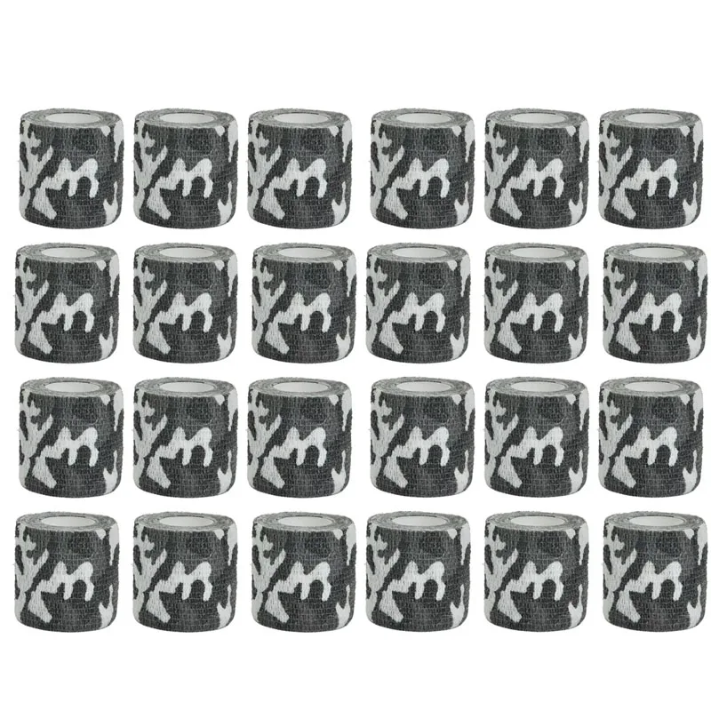 

1/6/12/24Pcs Grass Camouflage Sport Self Adhesive Elastic Bandage Wrap Tape Elastoplast For Knee Support Pads Finger Ankle Palm