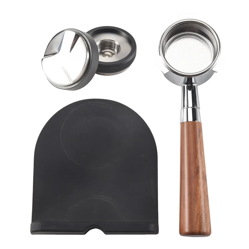 B59B-Coffee 54Mm Bottomless Portafilter + 53Mm Coffee Distributor & Tamper + Tamp Mat For The    Breville Barista Express