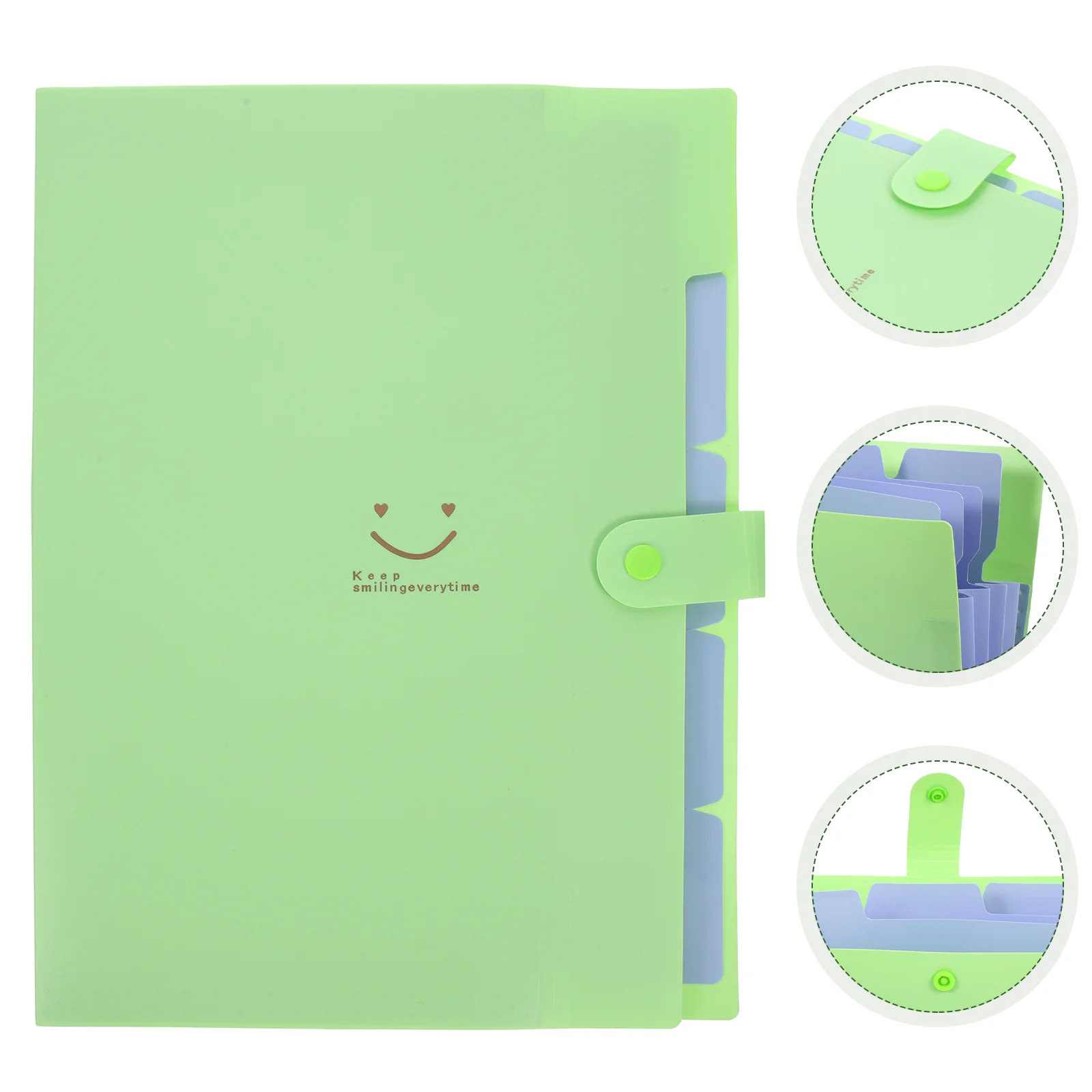 Pockets Document Paper Organizer Accordion Folder File with Snap Closure Multifunction