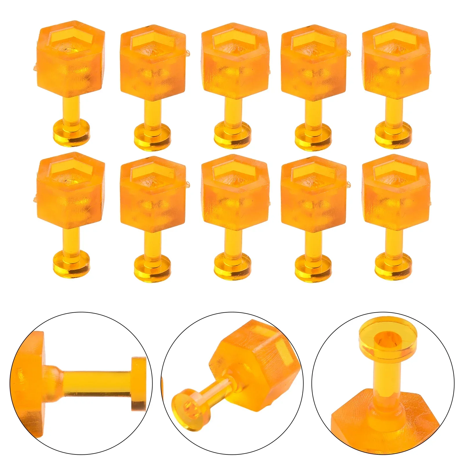 10x S M L Drie maten lijmlipjes Uitdeukgereedschap Oranje lipjes Auto Verveloos Uitdeukreparatie Onderhoudsgereedschap