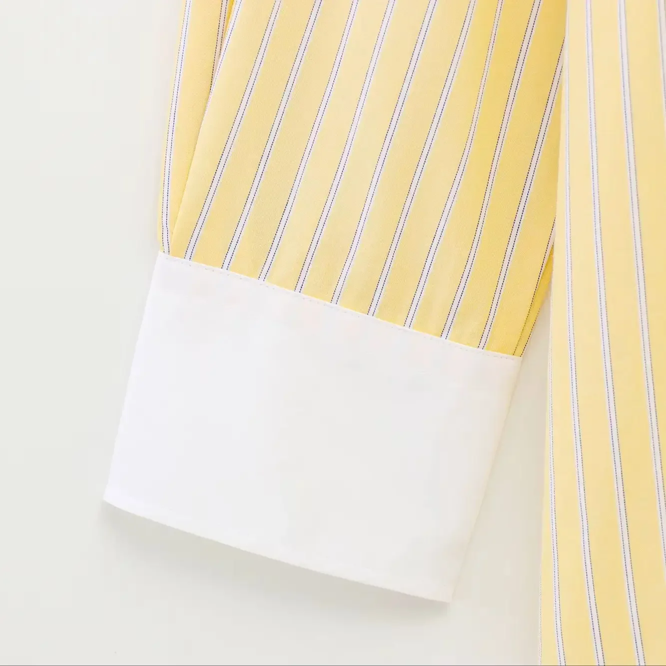 Gestreepte damesoverhemden en blouses Lente katoen Patchwork Rechte zakken met lange mouwen Comfortoverhemden Dameskleding