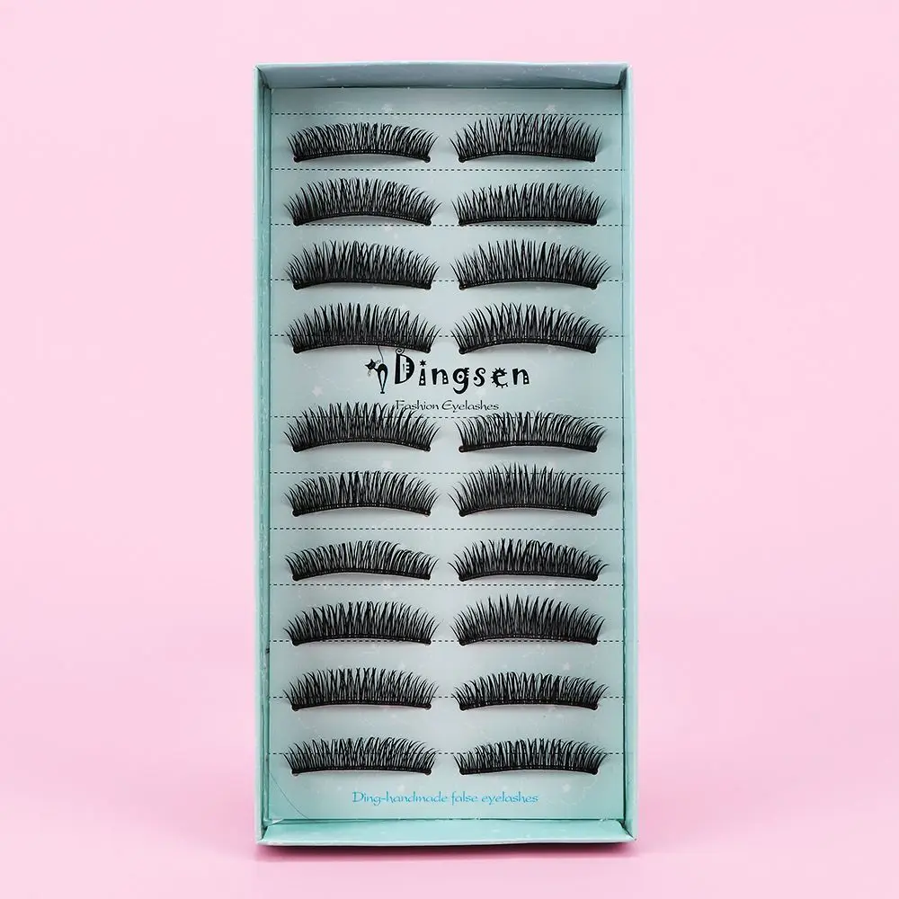 10 Pairs Natural Thick Long Black Extension False Eyelashes Fake Eye Lashes Makeup