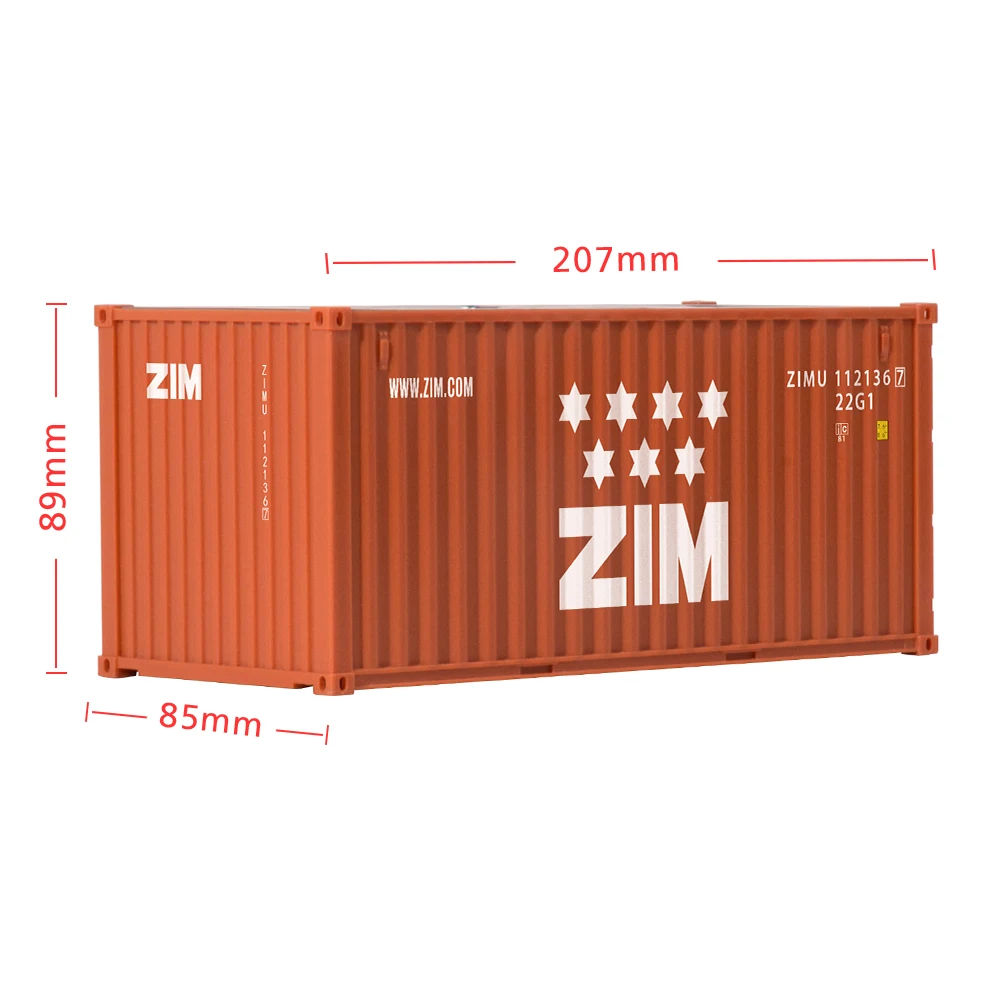 Container Model Toys Pen Holder ZIM Mini Cargo Container Desk Organizer 20-foot Container Shipping Ship Box Office Supplies