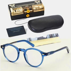 MILTZEN-Montura de gafas para hombre y mujer, lentes ópticas Lemtosh, de acetato Vintage, para ordenador