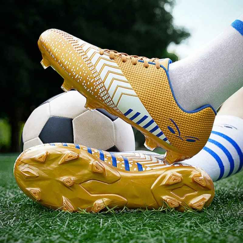 Men's FG Firm Ground Soccer Shoes Boy Cleats High Traction Spikes Football Shoes Men Training & Matches Artificial Grass