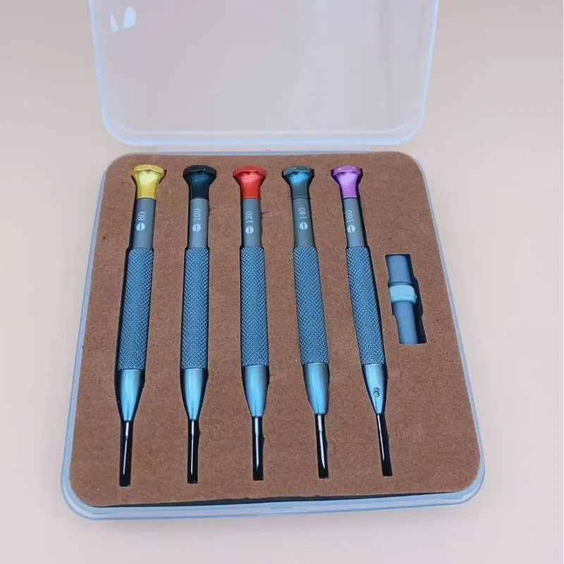Watch repair tools 5 boxed large handle screwdrivers 5 precision screwdrivers, one-word watch screwdriver driver