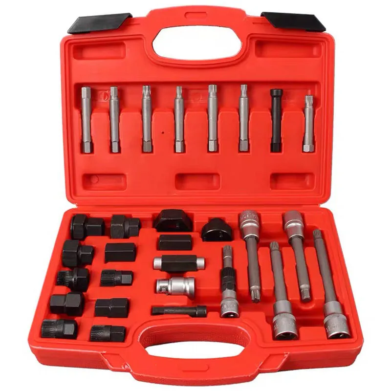 

30pcs Alternator Freewheel Pulley Puller Alternators Tool Set Special Socket Set