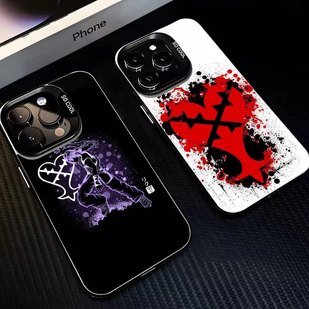 

1pcK-Kingdom Hearts Phone Case For iPhone17,16,15,14,13,12,11 Plus,Pro Max Black Matte Shockproof Cover