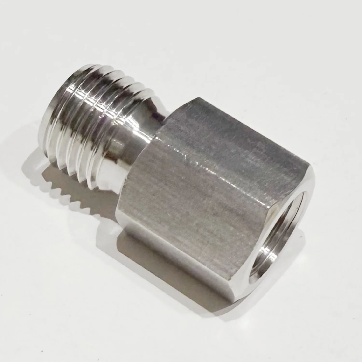 304 Stainless Steel Thread Reducing Nipple Metric Female M14×1 to Male M14x1.5 M14x1.25 M14x2 Pitch Conversion Straight Adapter