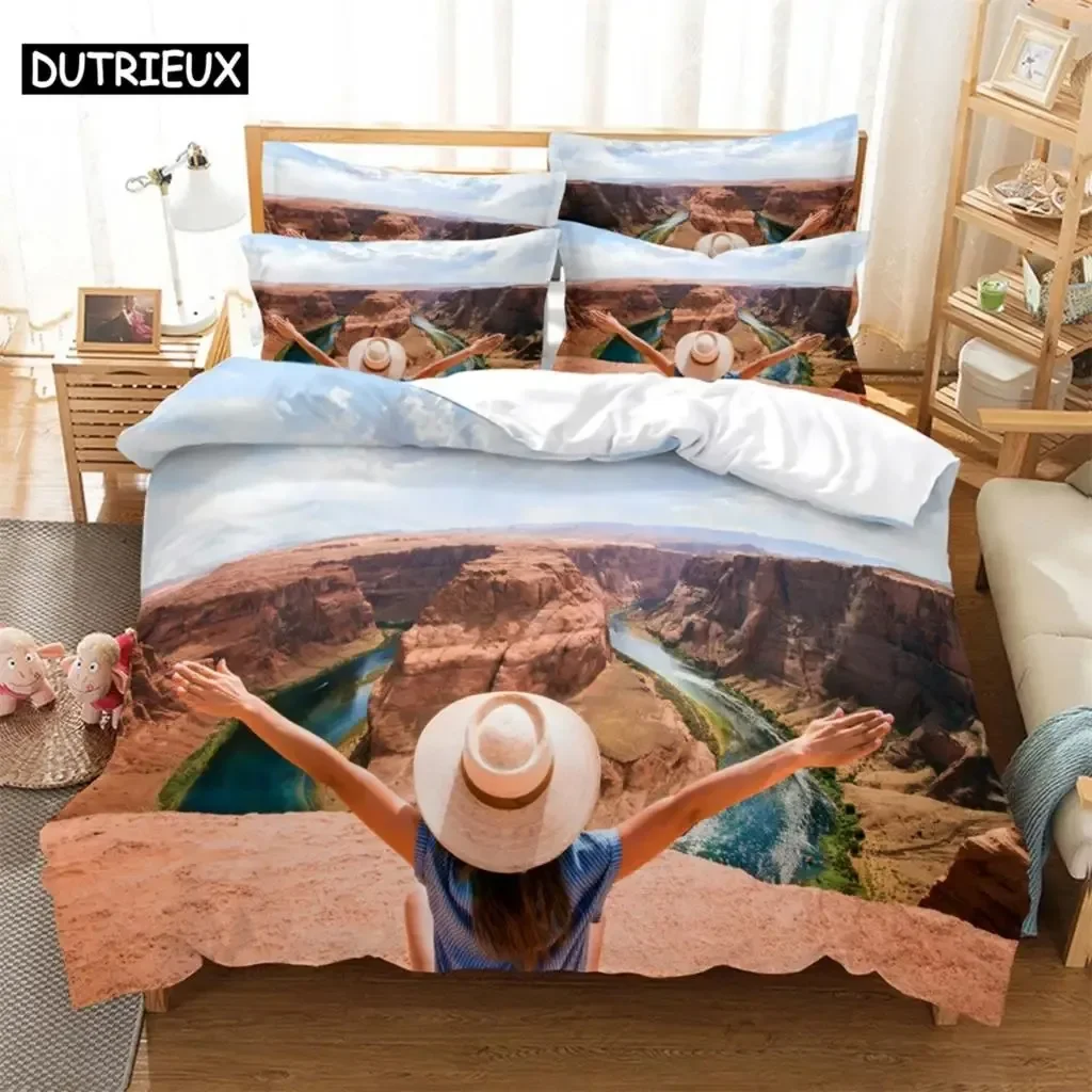 Climb high Bedding Comfortable Duvet Quilt Cover Pillowcase Bedding Set Children Bedroom Decoration Home Textile