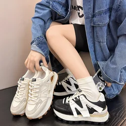 2023 New High Quality Women Leather Couple Sneakers Breathable Comfort Casual Outdoor Running Women's Shoes Zapatillas Mujer