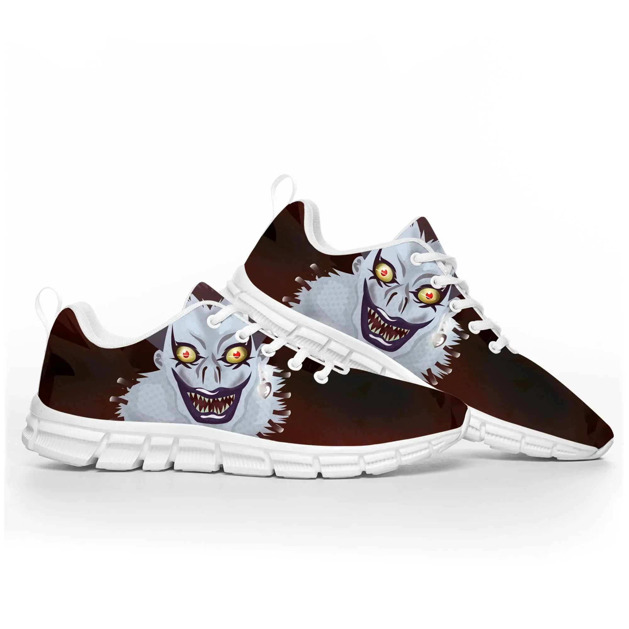 Anime Demon Ryuk Horror Halloween Death Note Sports Shoes Mens Womens Teenager Kids Children Sneakers Custom White Couple Shoe