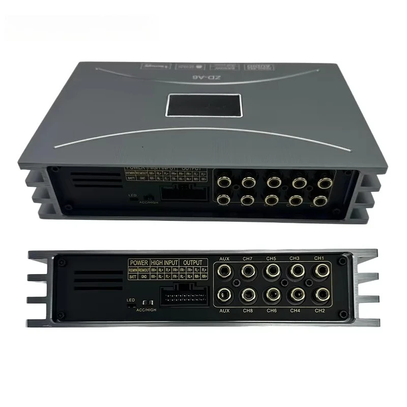 OEM MOQ 10pcs 60W*6 Car Power Amplifier with Class AB Android DSP Audio Bluetooth for Android System