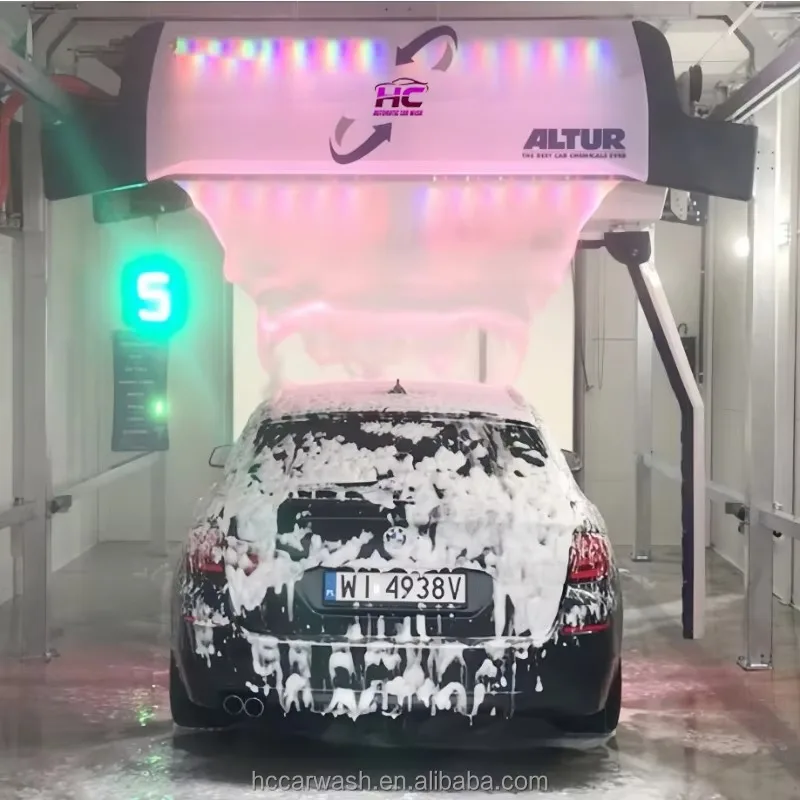 YG Customized High Quality 360 Intelligent Control Touchless Automatic Car Wash Machine Brushless Cleaning System For Car Dealer