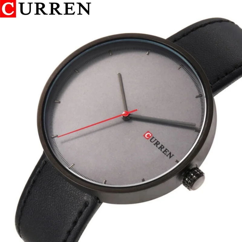 

CURREN 8223 Casual Men's Quartz Watches Sport Leather Waterproof Unique Wristwatch for Male Simple Business relogios masculino