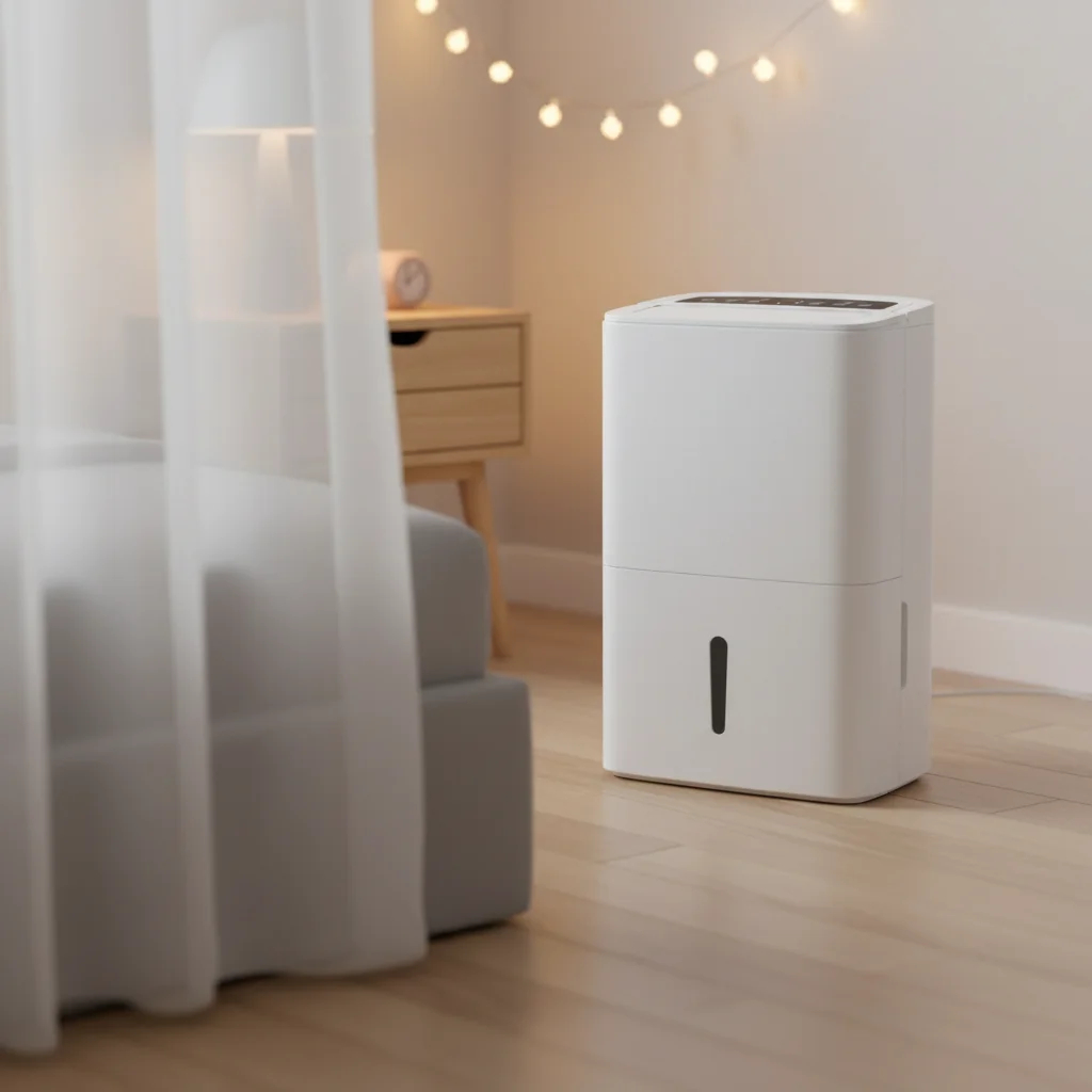 Global Voltage Electric Refrigerative Dehumidifier Energy Efficient 6.5L Water Tank Quiet Operation Touchscreen Control for