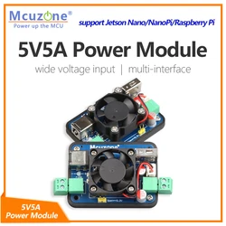 지지대 젯슨 나노, 나노파이, 라즈베리 파이, 전원 모듈, 7-15V DC5.5-2.1 입력 및 5V 출력, 3.81-2P 및 USB-A, 5V5A