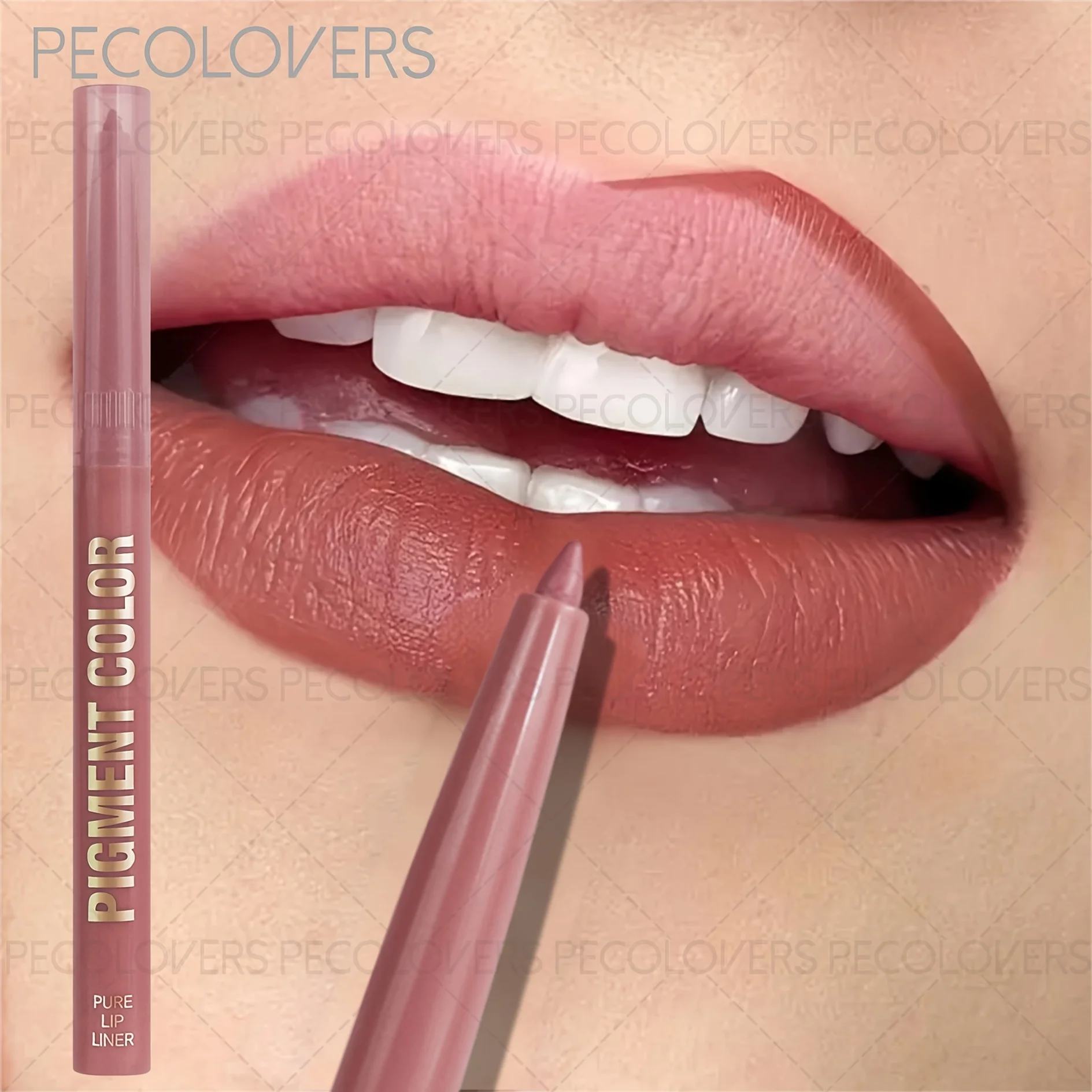 1 szt. Matowa kredka do ust 2 w 1 i błyszczyk, wodoodporna, nieprzywierająca pomadka, odpowiednia dla początkujących