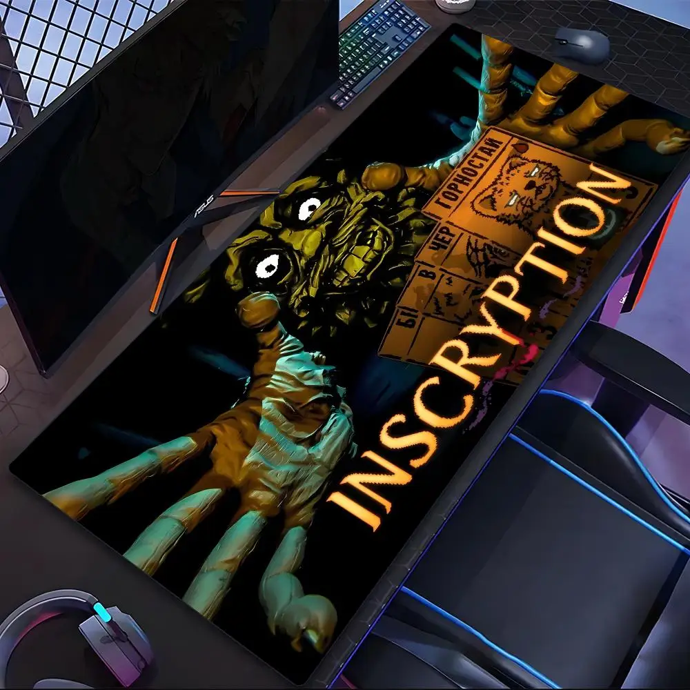 

Fashion Horror card strategy game Inscryption Mouse Pad Tablet mouse Pad Laptop xl desktop mouse mat Gaming keyboard pad 90x40